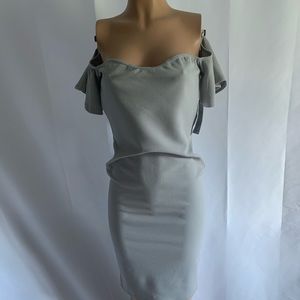 Missguided Bardot Bodycon Midi dress Women’s Sz 8